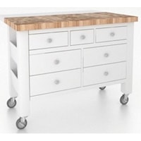Customizable Kitchen Island with Butcher Block Top