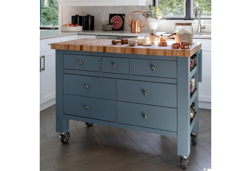 Gourmet Customizable Kitchen Island by Canadel at Dinette Depot