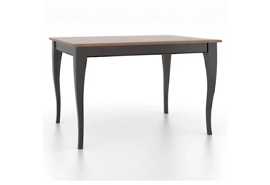 Gourmet Customizable Rectangle Table w/ Legs by Canadel at Dinette Depot