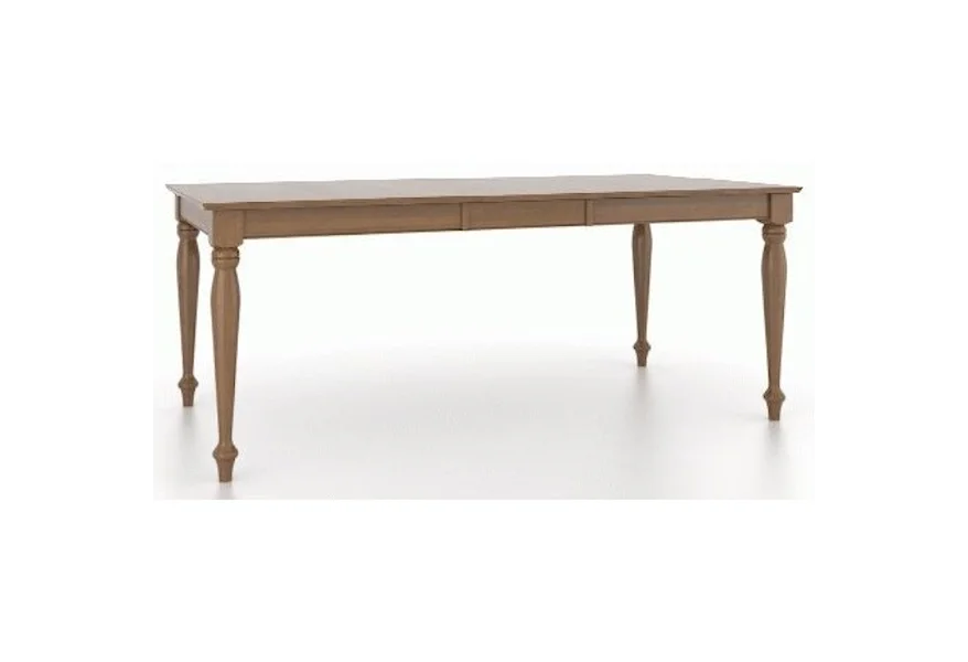 Gourmet Customizable Rect. Table w/ Leaf by Canadel at Dinette Depot