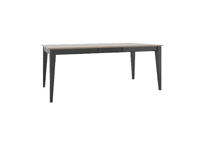 Gourmet <b>Customizable</b> Rect. Table w/ Legs by Canadel at Dinette Depot