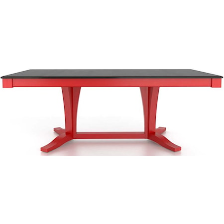 <b>Customizable</b> Rect. Table w/ Pedestal