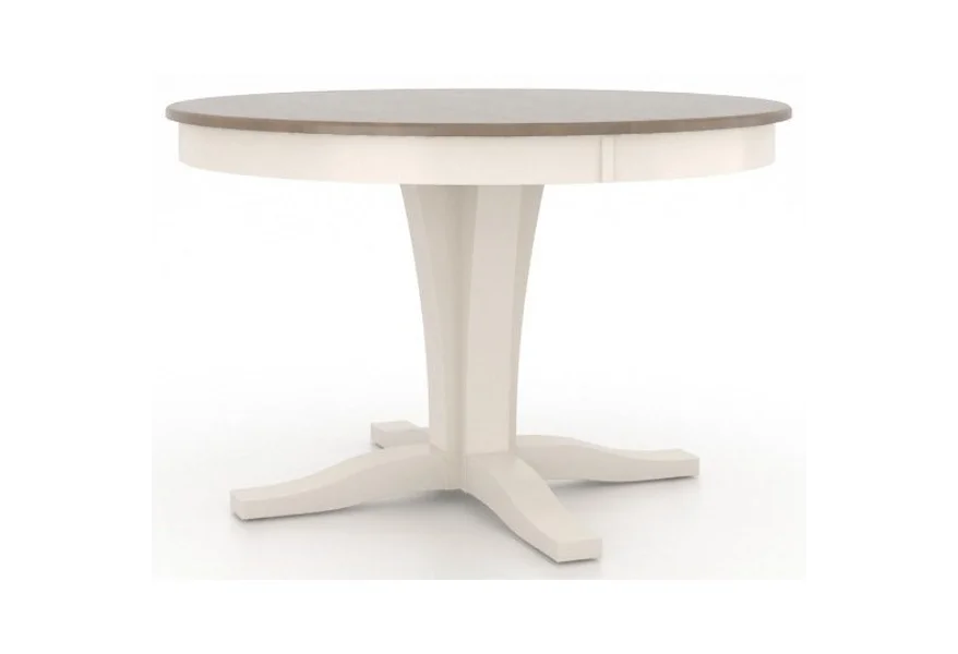 Gourmet Customizable Round Dining Table by Canadel at Sheely's Furniture & Appliance
