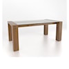 Canadel Loft - Custom Dining Customizable Glass Top Dining Table