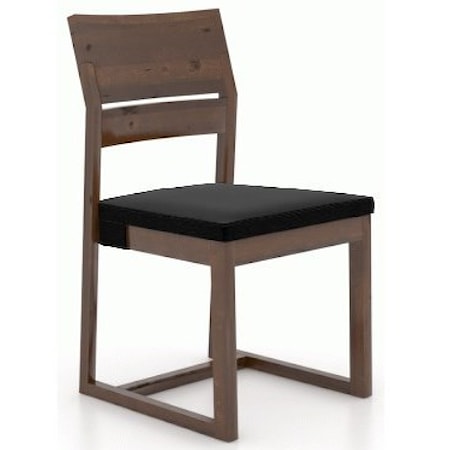 Customizable Side Chair with Upholstered Seat