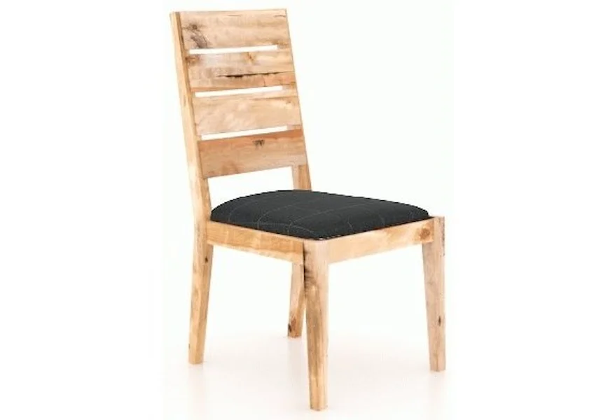 Loft Customizable Side Chair w/ Upholstered Seat by Canadel at Zak's Home