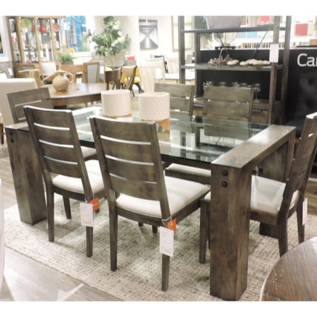 Wood and Glass Table