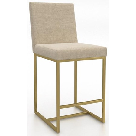 Modern 26" Stool With Gold Legs