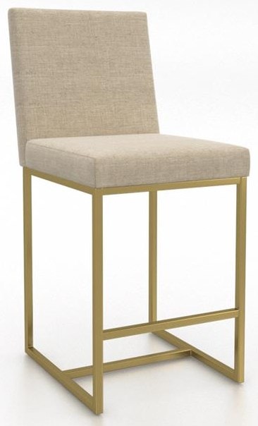Modern 26" Stool With Gold Legs