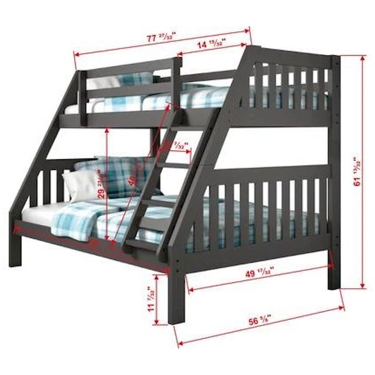 Canal House Bunk Beds White Twin Full Misson Bunk