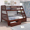 Canal House Bunk Beds Twin-Over-Full Bunk Bed with Drawers