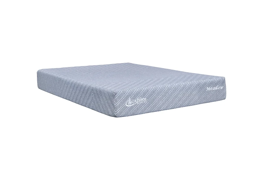 Meadow Firm Twin 10" Serene Foam Mattress  by Capitol Bedding at VanDrie Home Furnishings