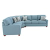 Capris Furniture 145 3 Pc Sectional Sofa w/ Sleeper