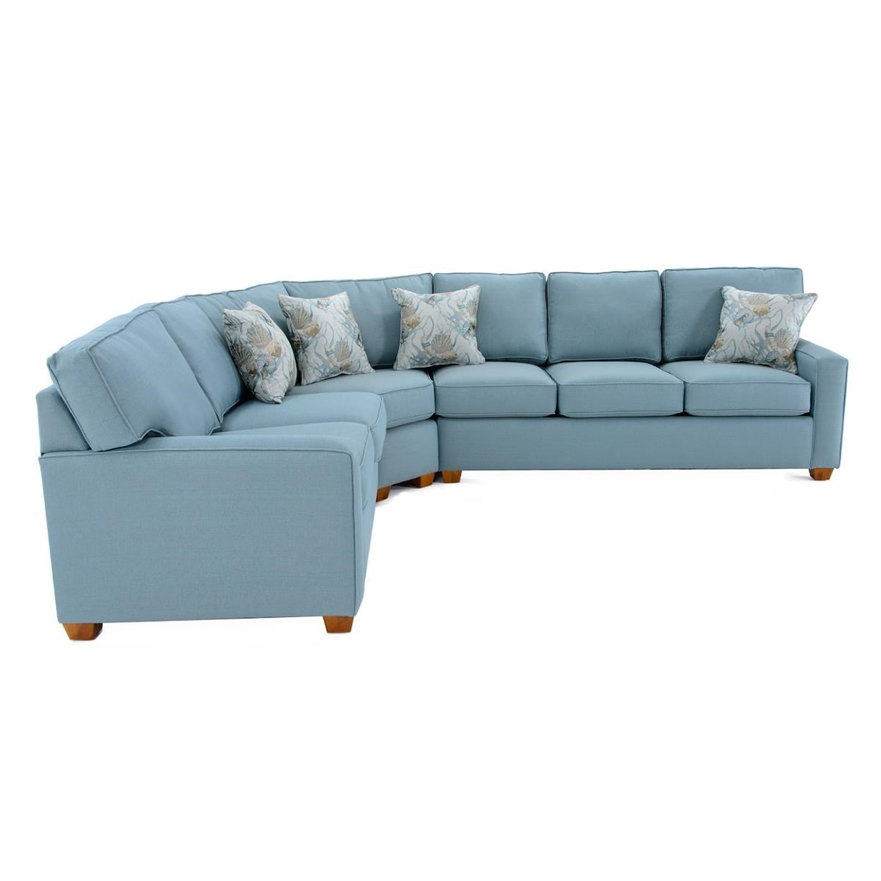 Capris Furniture 145 3 Pc Sectional Sofa w/ Sleeper