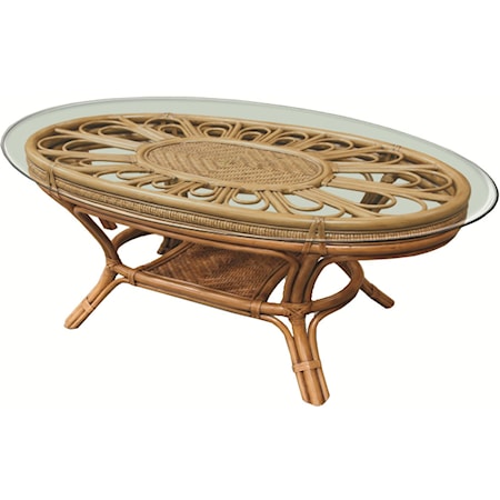 Wicker Rattan Cocktail Table