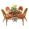 Capris Furniture 381 Collection Wicker Rattan Dining Arm Chair
