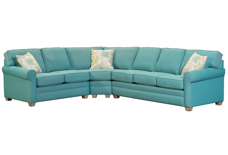 402 3 Pc Sectional Sofa by Capris Furniture at Esprit Decor Home Furnishings