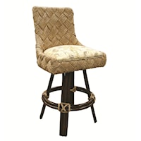 Woven Back Bar Stool