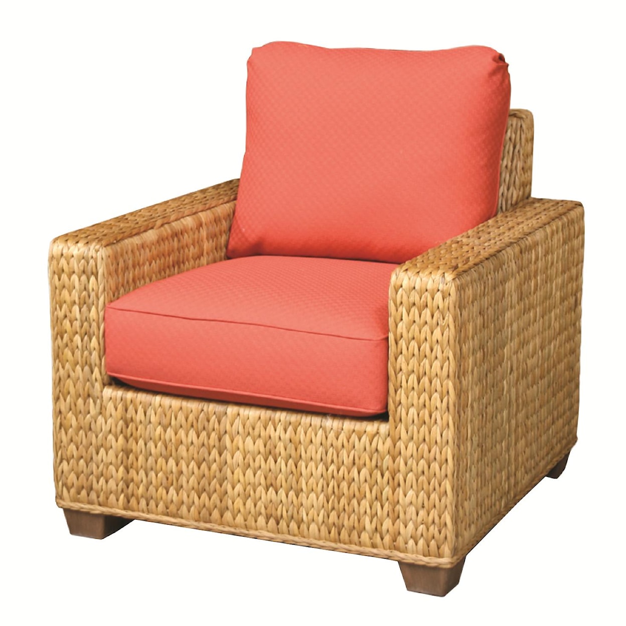 Capris Furniture Chairs and Ottomans Woven Wicker Chair