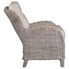 Capris Furniture Chairs and Ottomans Wicker Accent Chair