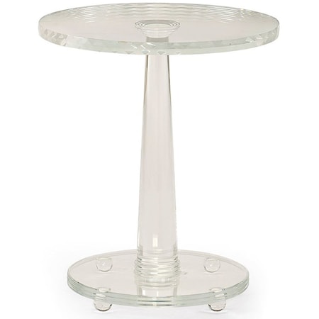 The Sophisticated Side Table in Crystal Glass