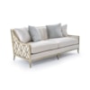 Caracole Caracole Upholstery Social Butterfly Sofa with Exposed Wood