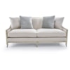 Caracole Caracole Upholstery Social Butterfly Sofa with Exposed Wood