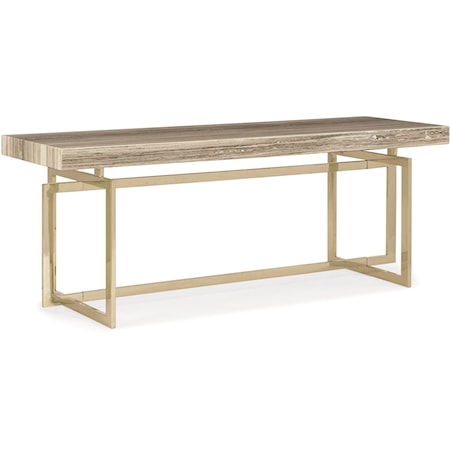 Contemporary "4 Ever A Classic" Console Table with Sandstone Look