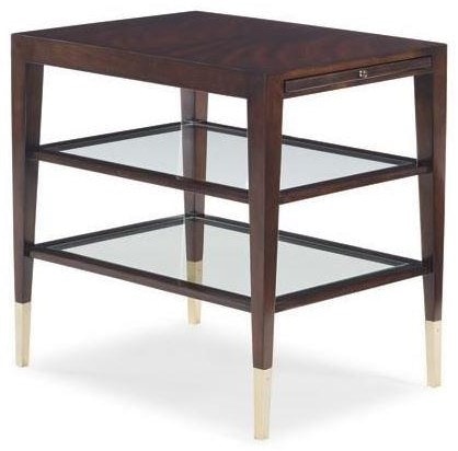End Table with Pull-out Shelf