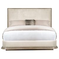 King Low Profile Upholstered Bed