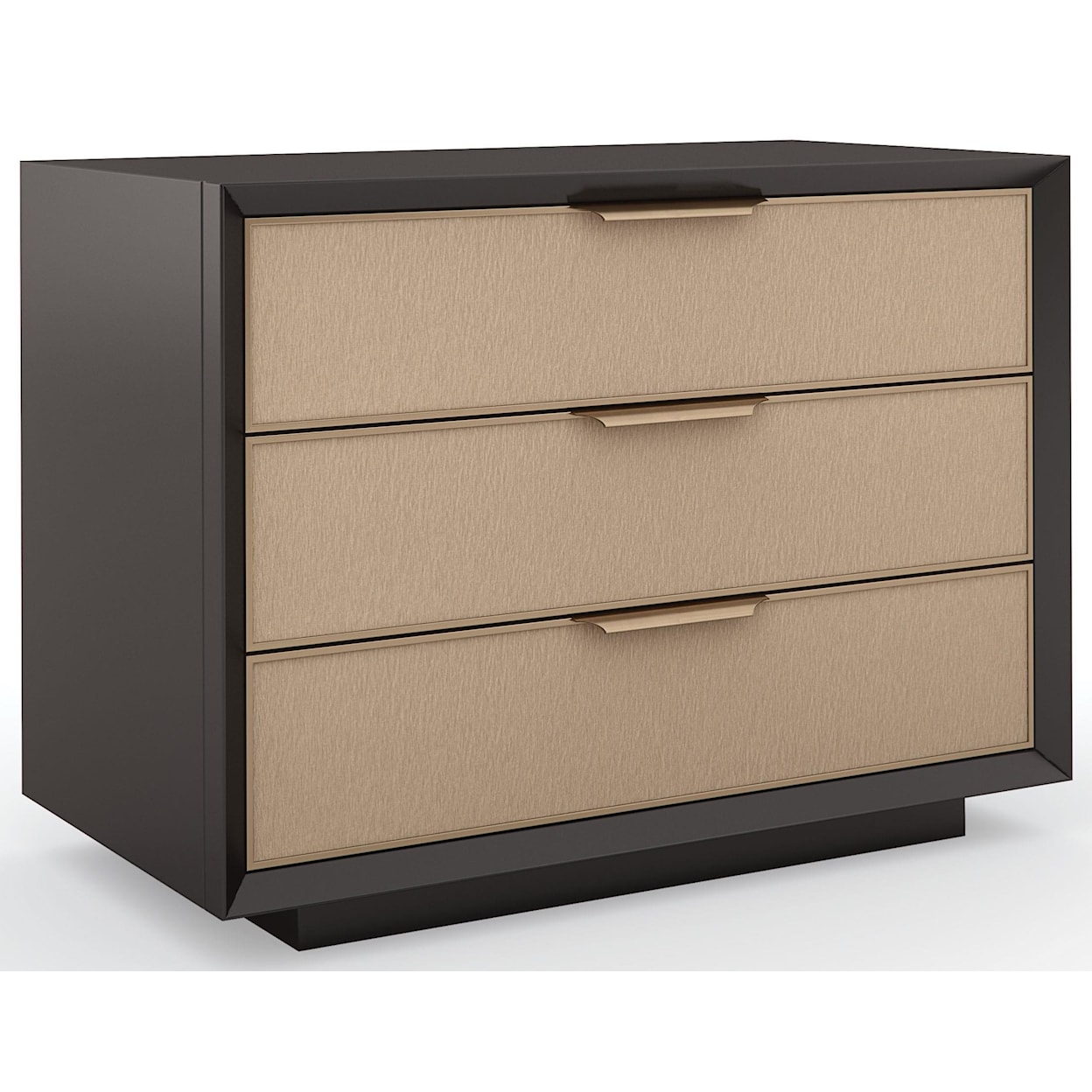 Caracole Wrap It Up 3 Drawer Two Tone Nightstand