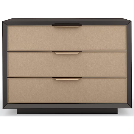 3 Drawer Two Tone Nightstand