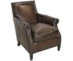 Harrison Custom Leather Chair Leather Accent Chair