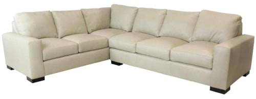 2-Piece Leather Sectional