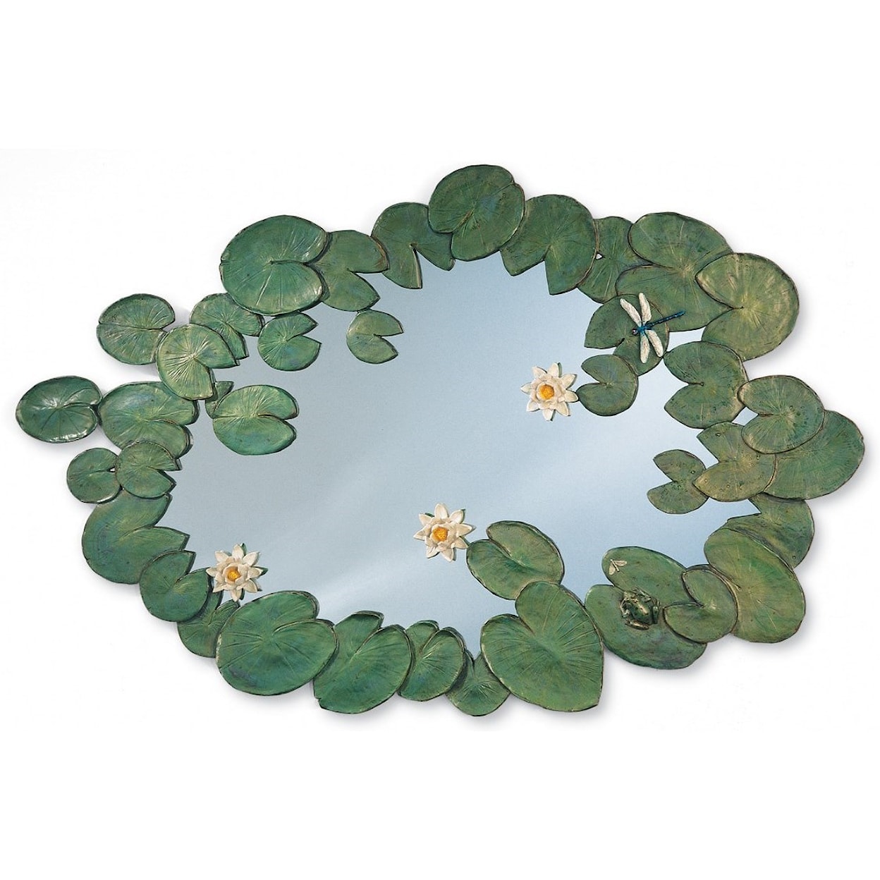 Carvers' Guild Mirrors Green Waterlilies Mirror
