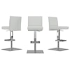 Casabianca Barstools Adjustable Leather Bar Stool