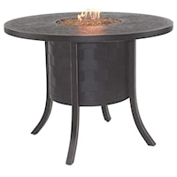 49" Round Counter Table with Firepit and Lid