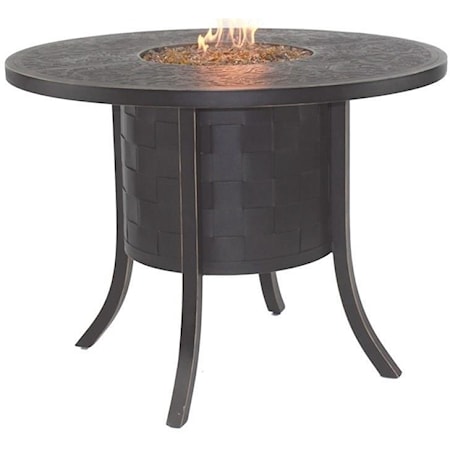 49" Round Counter Table with Firepit
