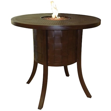 49" Round Classical Bar Table with Firepit a