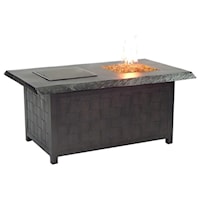 36" x 52" Rectangular Fire and Ice Coffee Table and Lid
