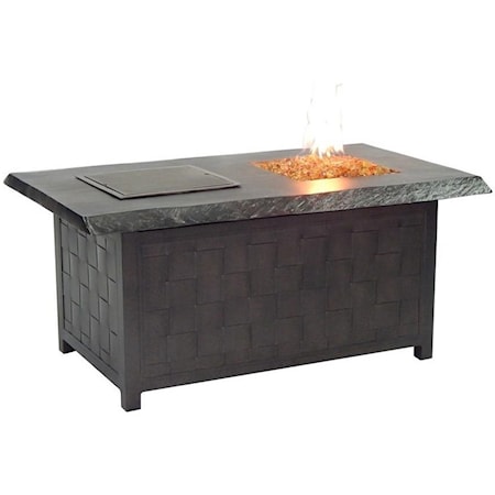Rectangular Fire and Ice Coffee Table