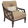 Castelle by Pride Family Brands Villa Bianca Cushioned Lounge Chair w/ One Kidney Pillow
