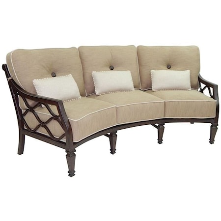 Cushioned Crescent Sofa