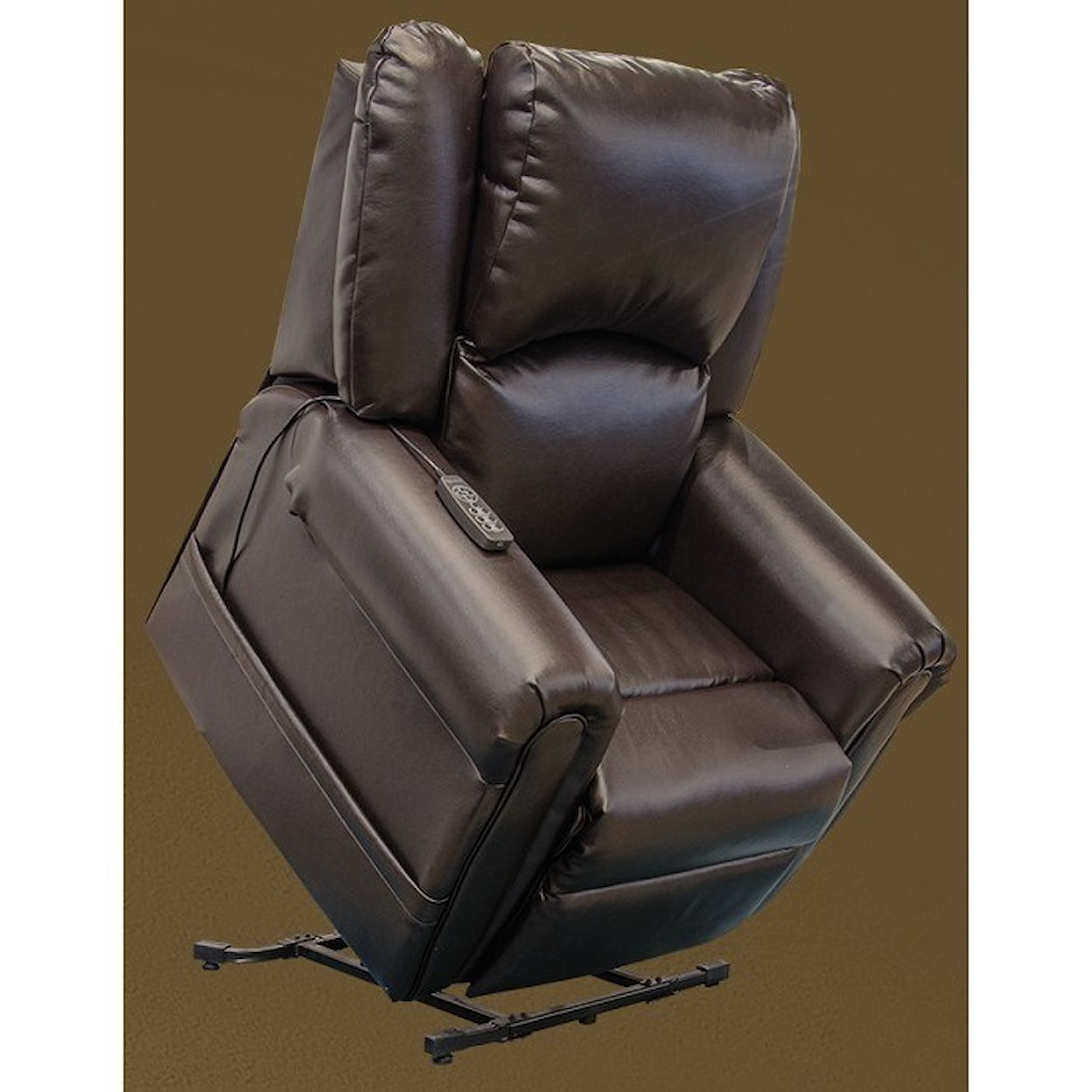 Carolina Furniture Cosset Power Lift Power Headrest Lay Flat Recliner