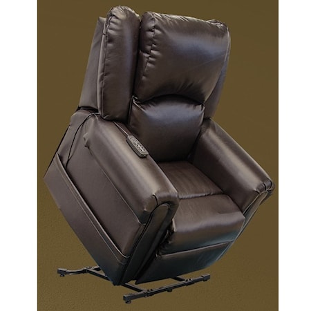 Power Lift Power Headrest Lay Flat Recliner w/ CR3 Heat & Massage