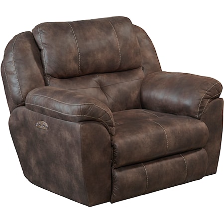 Power Headrest Lay Flat Recliner w/ Lumbar