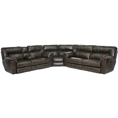 Reclining Power Three Piece Sectional Sofa