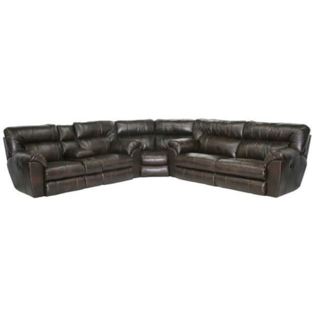Reclining Power Three Piece Sectional Sofa