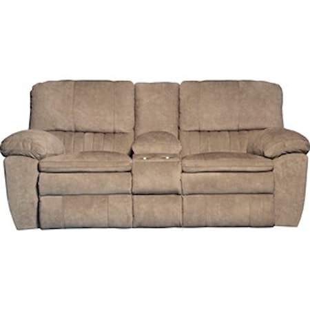Lay Flat Reclining Console Loveseat
