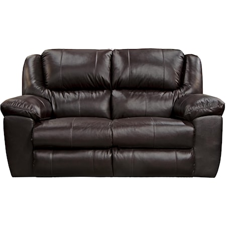 Leather Reclining Loveseat